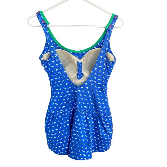 Vintage Roxanne Swimsuit Women Size 14/36 D Cup One Piece Skort Adjustable Union - Picture 2 of 14